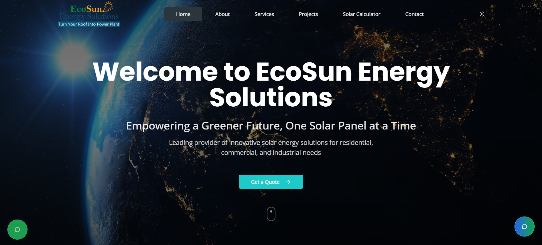 EcoSun Energy Solutions website preview